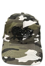 O’Reilly Auto Parts  Hat Cap. CamouflageGreen, Black, White.
