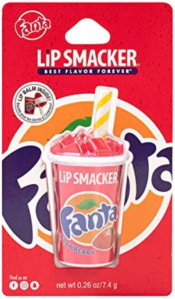 Бальзам для губ LIP SMACKER/ гигиеническая помада STRAWBERRY FANTA -1 упаковка -
