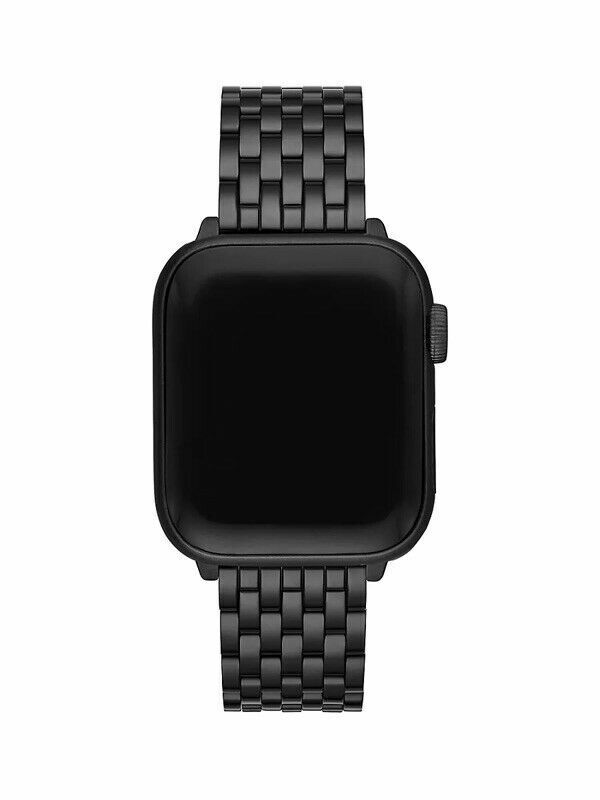 NEW Michele Apple Watch Black Steel IP Band Bracelet 38/40 MS38GC479001