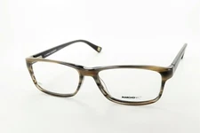 MARCHON NYC FLATIRON 035 Grey Horn 52-16-140 Eyeglass Frames Flex Hinges L483
