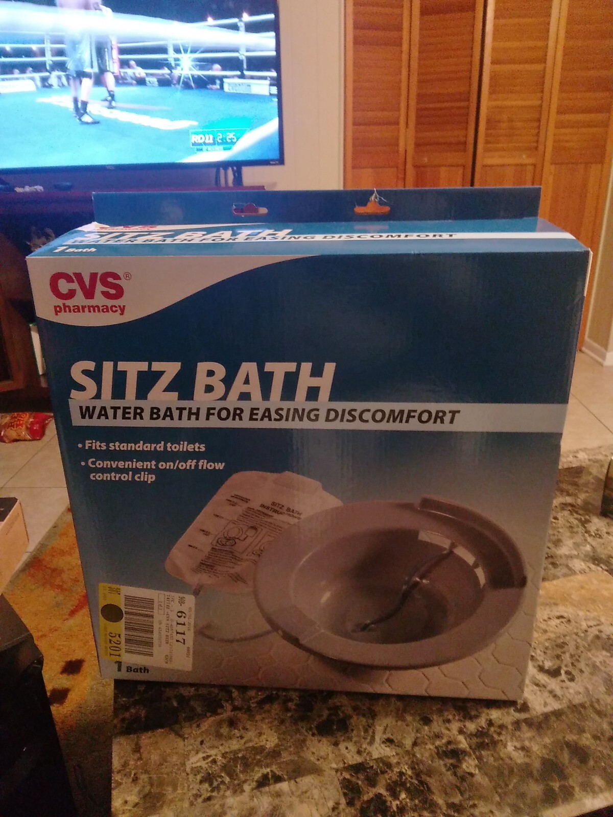 Medical Sitz Bath With On/Off Flow Control Clip u0026amp; Solution Bag CVS  Health | eBay