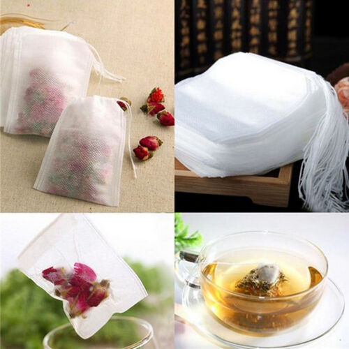 100 Stücks Teebeutel Teefilter Tasse Fein Kanne Leer Sieb Papier Beutel Tee DE - Bild 7 von 12