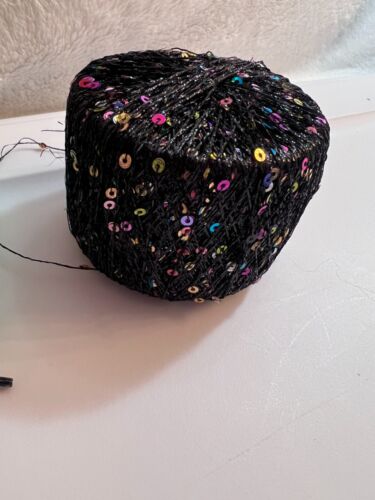 Fabulous Sequins ruffle mesh yarn, Unfinished Project New - Picture 3 of 7