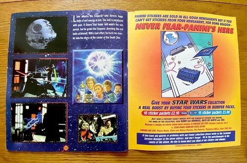 STAR WARS STICKER ALBUM | PANINI 1996 + Poster + Stick N Lift Book - Picture 7 of 12
