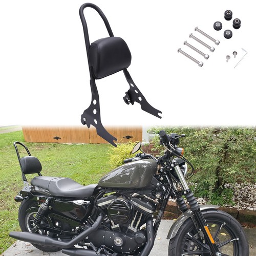 Motorcycle Sissy Bar Passenger Backrest For Harley Sportster 883 XLH883 2004-09 - Bild 1 von 12