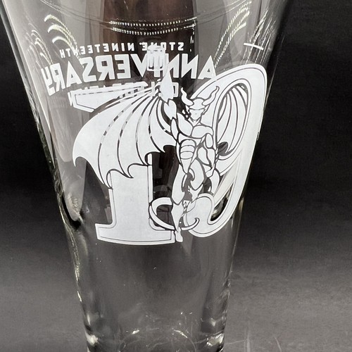 ✅ Stone Brewing 19th Anniversary 2015 Collectors Fluted Beer Tasting Glass - Picture 4 of 8