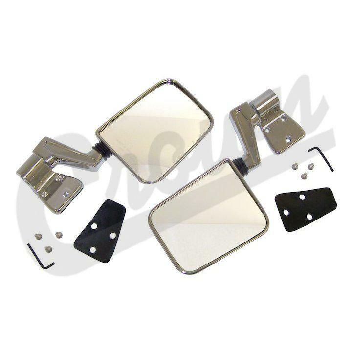 Miroir chrome avec verre antireflet pour une conduite de nuit sûre