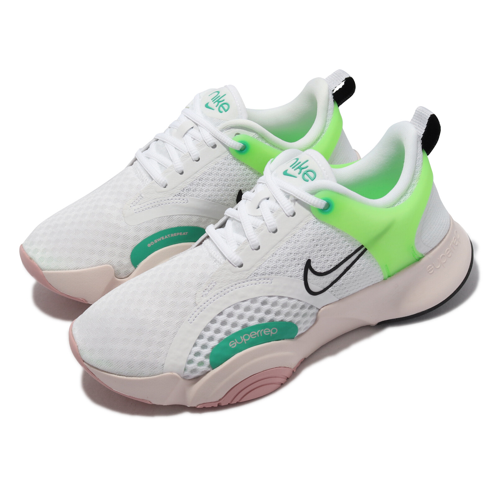 Женские кроссовки для кроссовых тренировок Nike Wmns Superrep Go 2 White Green CZ0612-136