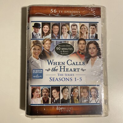 When Calls the Heart The Series Seasons 1-5 56 TV Episodes 12 DVDs Sealed