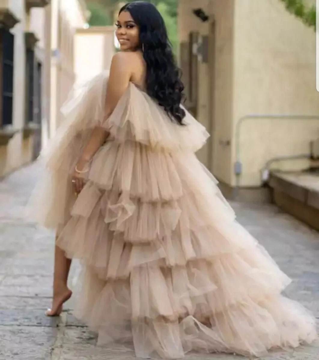 Tulle Maternity Robe, Tutu Gown, See Through Bridal Robe, Extra Lush  Birthday Photoshoot Dress, Ruffled Tulle Gown, Wedding Dress, Beach Wear –  St Zandas | Fashion For All |Exclusive Womenswear