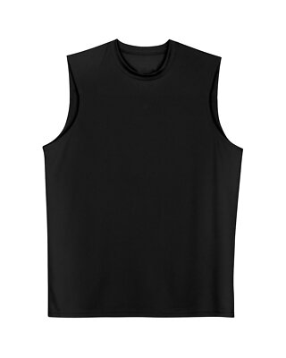 A4 N2295 Mens Poly Moister Wicking Cooling Performance Muscle Stylish T-Shirt