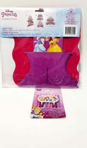 Disney Princesa Snack Cupcakes Soporte Cupcakes Fiesta de Cumpleaños y Pasteles Decoración Vela NUEVO - Imagen 2 de 2