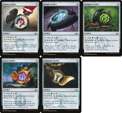 ARTIFACT MANA x40 ~mtg Play Set of 10 Ravnica Locket Boros Dimir Rakdos ...