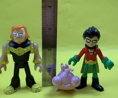 FISHER PRICE IMAGINEXT DC GO TEEN TITANS GO! T TOWER HOUSE PLAYSET FIGURES LOT - Picture 24 of 24