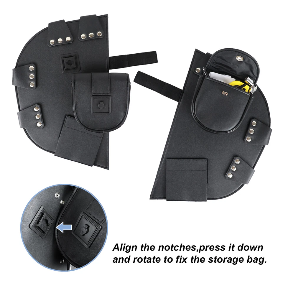 Deflector de viento calentador de piernas inferior para Indian Chief Chieftain Roadmaster negro Foto 2 de 4