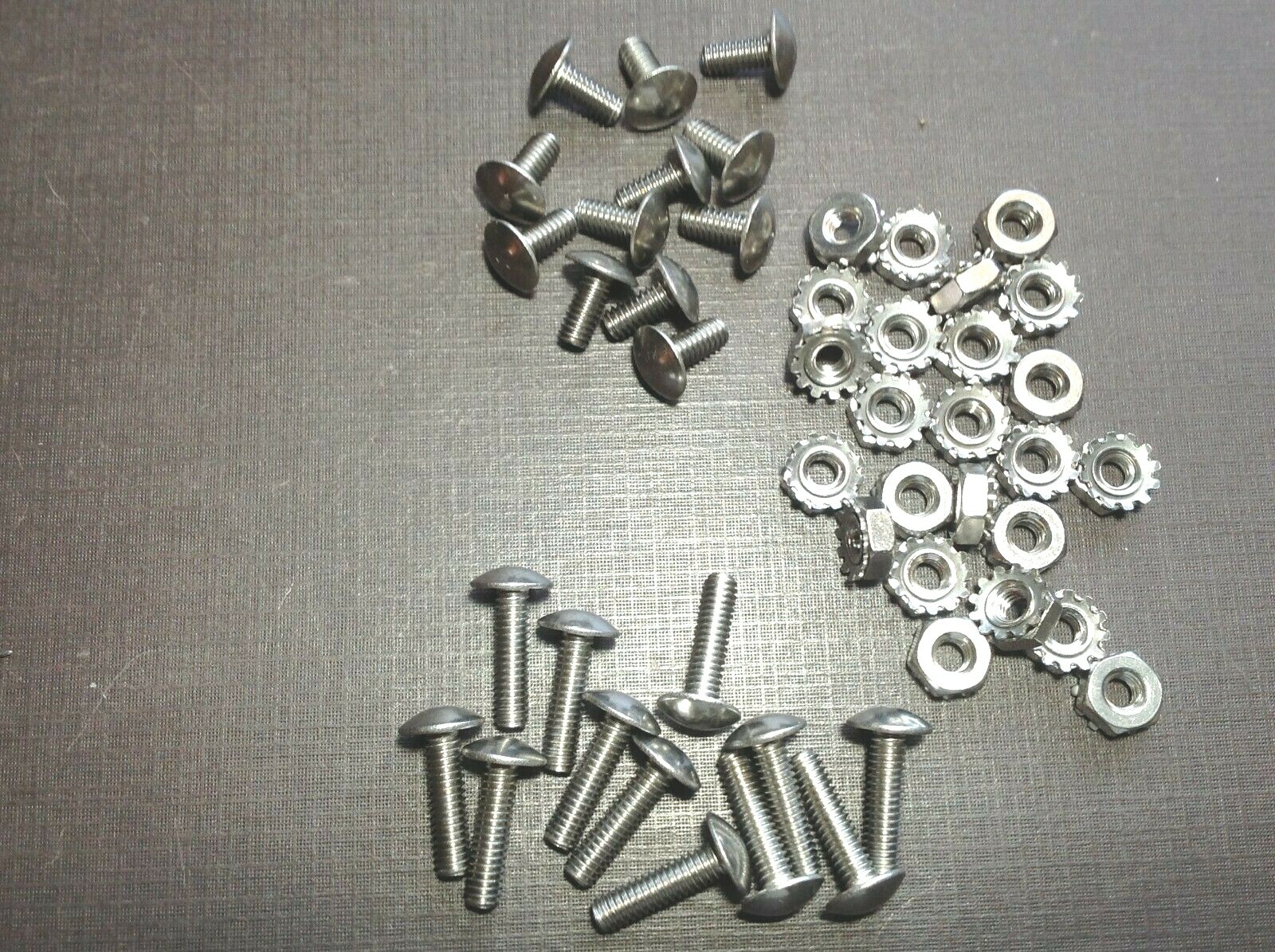 12 pcs 8-32 x 3/8 & 12 pcs 8-32 x 5/8 stainless grille rivet screws ...