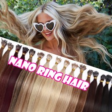 1Gram Nano Ring Real Human Remy Hair Extensions 150G Thick Full Head 100 Stands