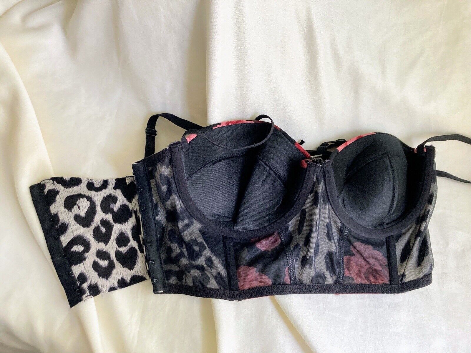 Leopard Print & Roses Bustier By Seduction/Freder… - image 10