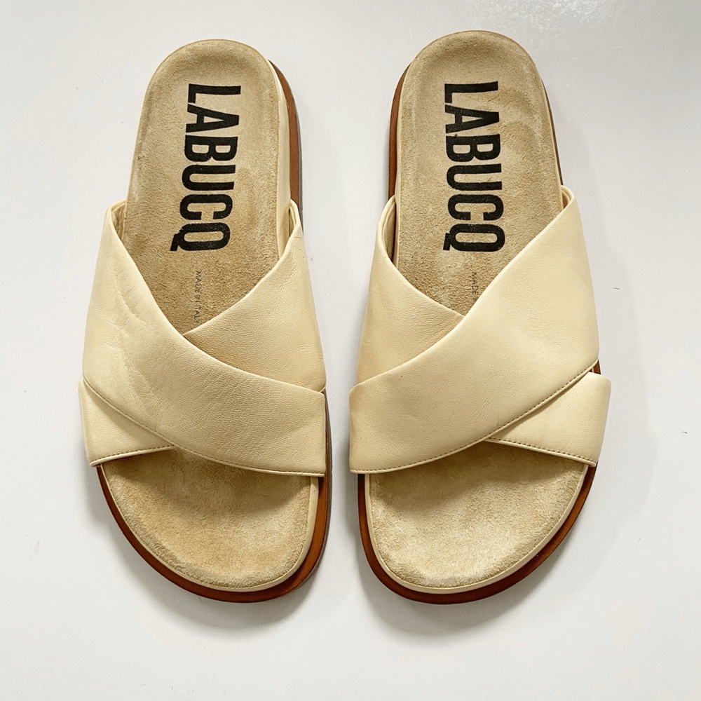 APL NUOVO sandalo Labucq Mo in pelle con slide taglia 38 US 7 5 8