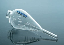 NEW GLASS 100 ML CENTRIFUGE TUBE FLASK W/ 1.5 TIP ASTM D96, D91, D893, D1796