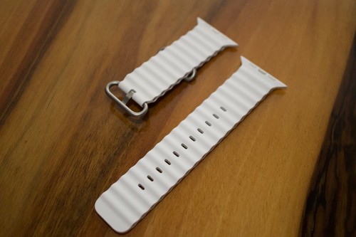 OFFICIAL GENUINE APPLE WATCH ULTRA OCEAN BAND White 49 / 46 / 45 / 44 mm STRAP - Zdjęcie 5 z 5
