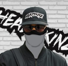 POLAR FLEECE FACE NECK WARMER - WHITE TINGE Snow, Ski, Motorcycle, Camp