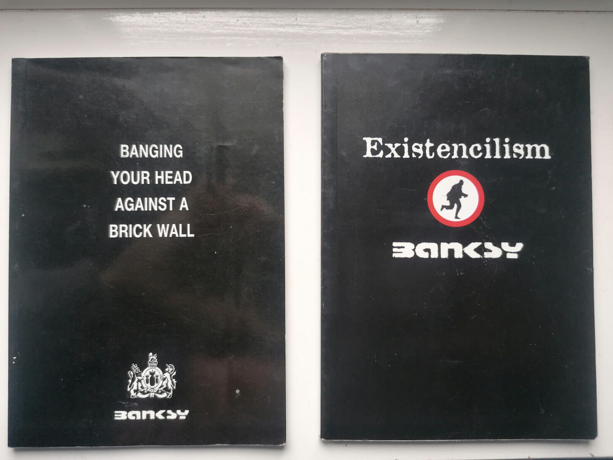 Banksy Existencilism & Banging You Head Against a Brick Wall | eBay UK