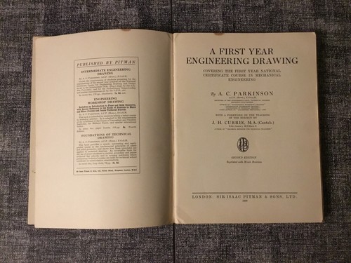 A First Year Engineering Drawing (1939) by A.C. Parkinson. - Picture 4 of 7