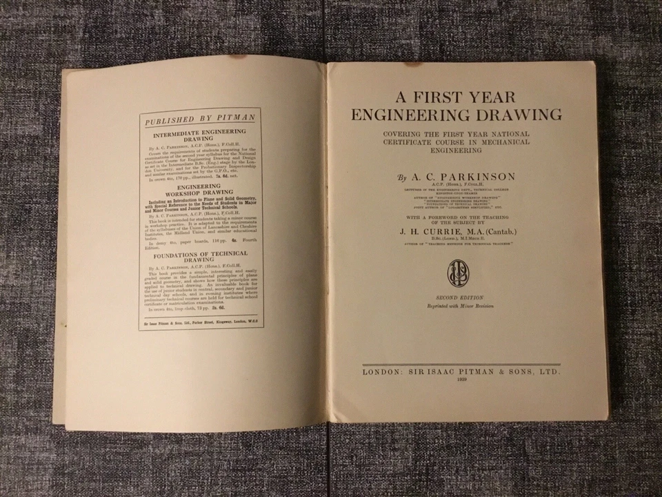 A First Year Engineering Drawing (1939) by A.C. Parkinson. - Image 4 of 4