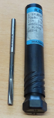 STOCK HSSE NC Maschinenreibahle Ø 4,0 H7 mm DIN212 Reibahle Handreibahle HSS-E 4