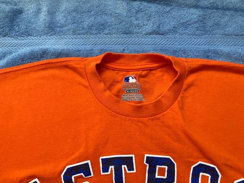 Houston Astros T-Shirt Mens XL GENERAL MERCHANDISE Orange Short Sleeve MLB - Picture 7 of 12