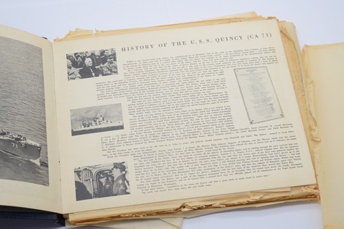 Recall Picture Story USS Quincy CA-71 1952 Mediterranean Deployment Cruise Book - Picture 4 of 7