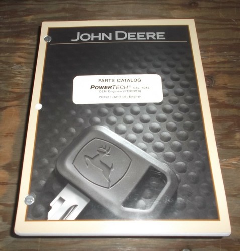 John Deere 4.5L Engine 4045TF151 4045TF220 4045TF250 Parts Catalog Manual xo