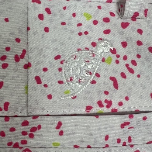 Turtles & Tees Swimming Shorts Kid's Girls Medium Pink Dotted Embroidered Logo - Picture 3 of 10