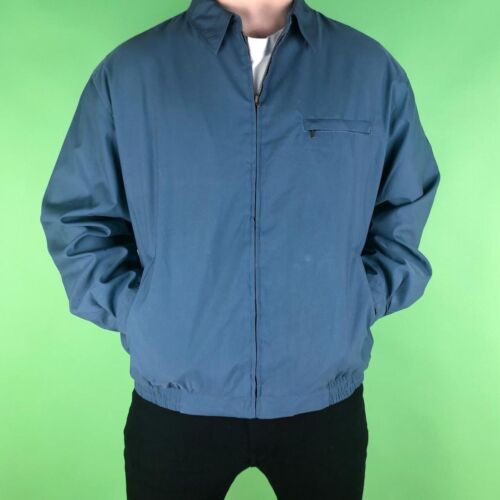 Vintage Pendleton Harrington Windbreaker Jacket, Blue, Check Lining, XL (JKT115) - Picture 2 of 4