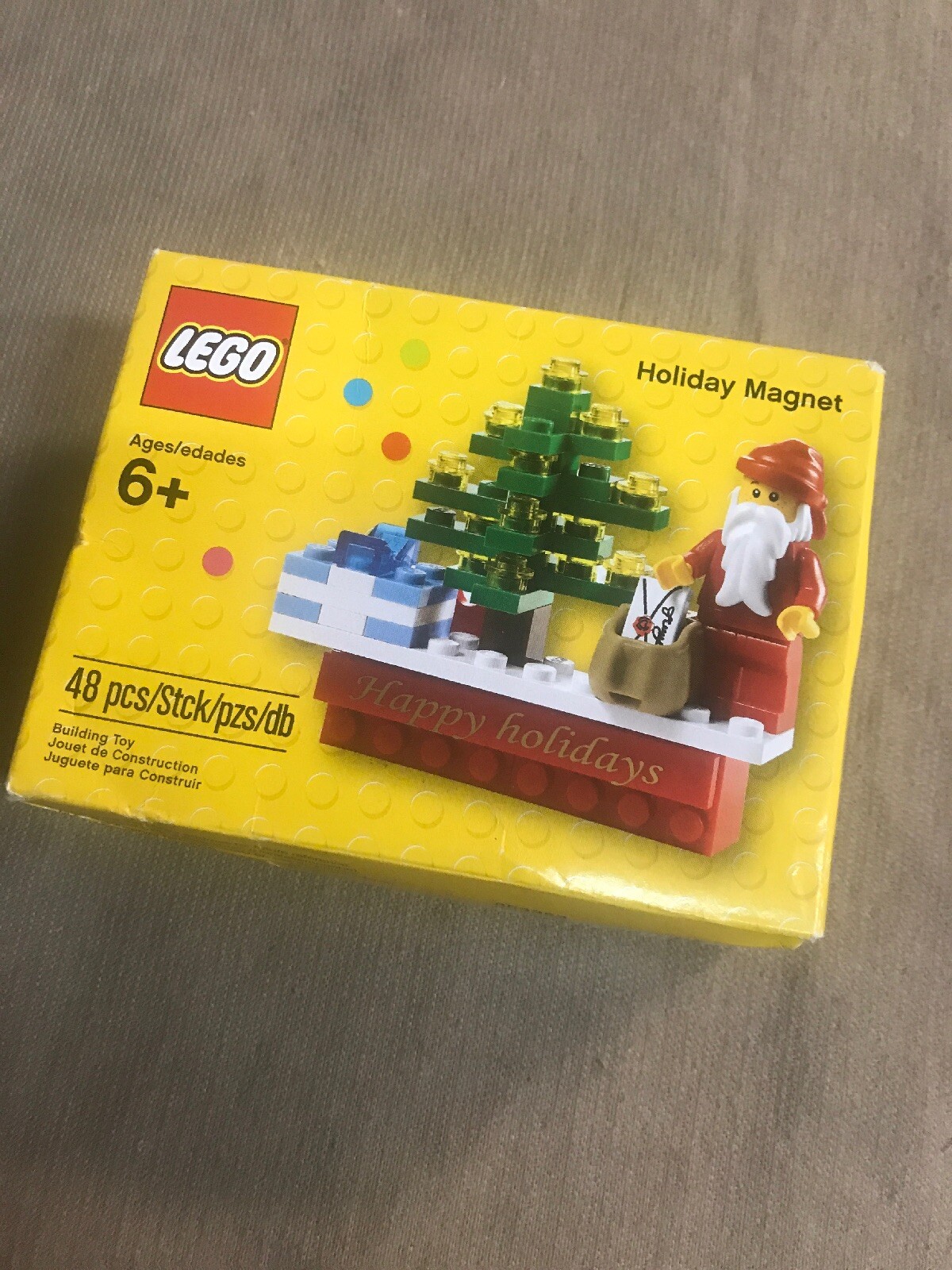 lego holiday magnet