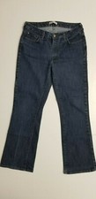 Riders Women's Dark Wash Boot-cut Blue Denim Jeans, Size: 10P