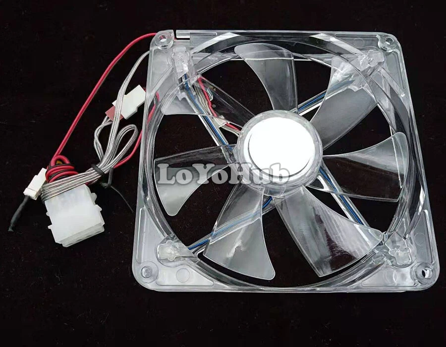 New For Cooler Master A14025-10CB-3BN-F1 DF1402512SEDN power supply fan with LED - Image 4 of 4