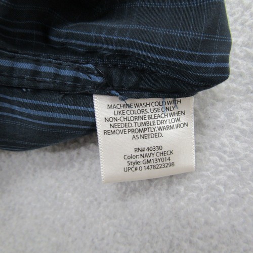 George Mens Blue Shirt Large Short Sleeve Summer Casual Preppy - Picture 6 of 9