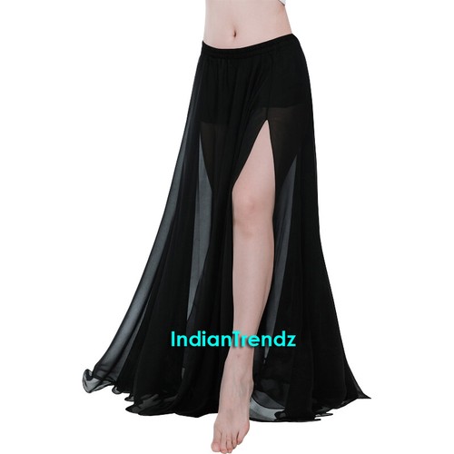 Faldas de gasa de danza del vientre con 2 lados con volantes tribal gitana flamenco 9 yardas - Imagen 2 de 27