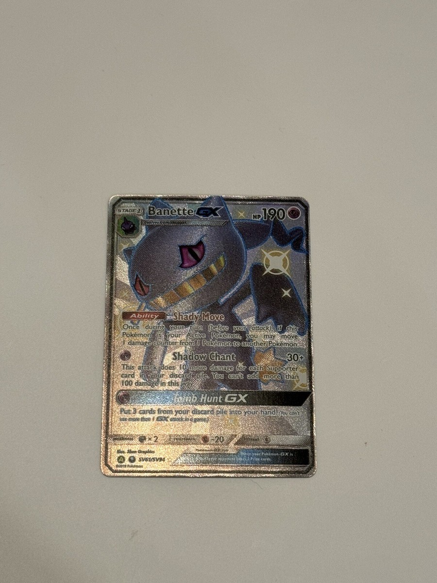 banette gx pokemon card value - Sun & Moon - Celestial Storm - Banette-GX (Full Art) Evolves from Shuppet Banette Card Prices & Value