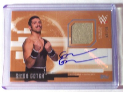 2017 Topps WWE Undisputed Autograph Relic Jersey Simon Gotch /99 Grimm MLW NXT