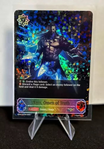 SHADOWVERSE EVOLVE – RAIO, OMEN OF TRUTH – BP05-SL07EN – FULL ART RAINBOW