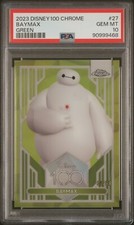 BAYMAX #27 2023 Topps Chrome Disney 100 GREEN REFRACTOR /99 🔥 PSA 10 GEM MT