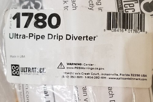 New UltraTech Ultra Tech Ultra Pipe Drip Diverter 18" Inch 1780 - Picture 3 of 3