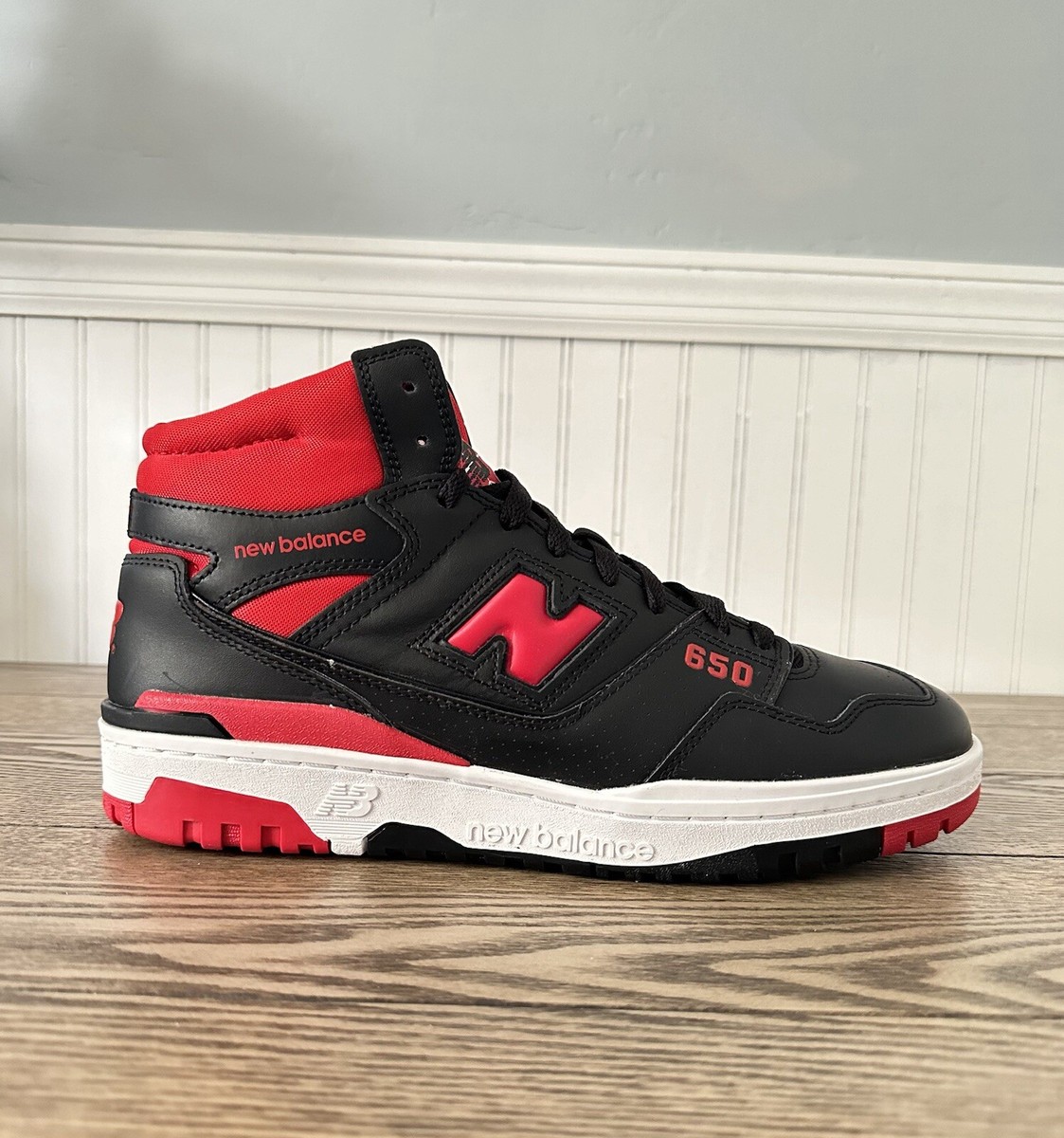 Size 11 - New Balance 650R Black Red | eBay