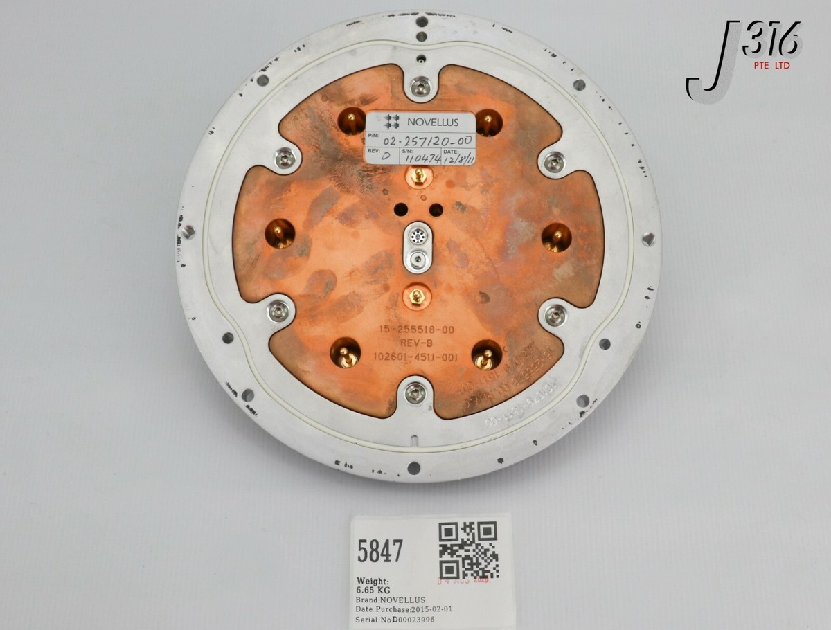 の 5847 NOVELLUS 200MM ELECTROSTATIC CHUCK 15-255518-00 02-257120-00