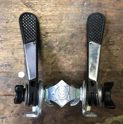 Simplex Shift Lever Clamp Downtube 2 Piece Brazed On 28.6 mm France Used Simplex Shift Lever Clamp Downtube 2 Piece Brazed On 28.6 mm France Used
