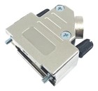 D-SUB BACKSHELL, DA, 45DEG, ABS NICKEL, D Sub Connectors Backshells Components
