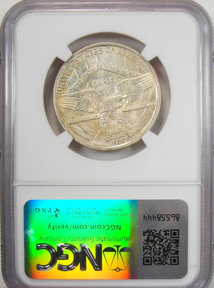 1935 Arkansas Half Dollar 50C - Certified NGC MS67+ Plus Grade - $4650 NGC Value - Image 3 of 4